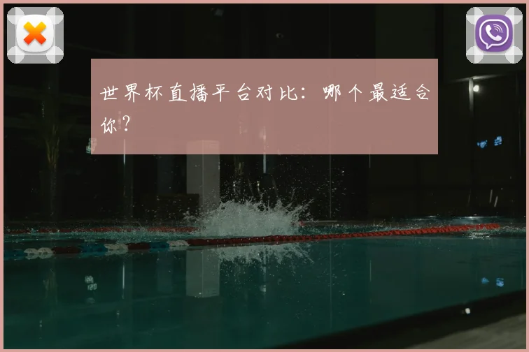 世界杯直播平台对比：哪个最适合你？